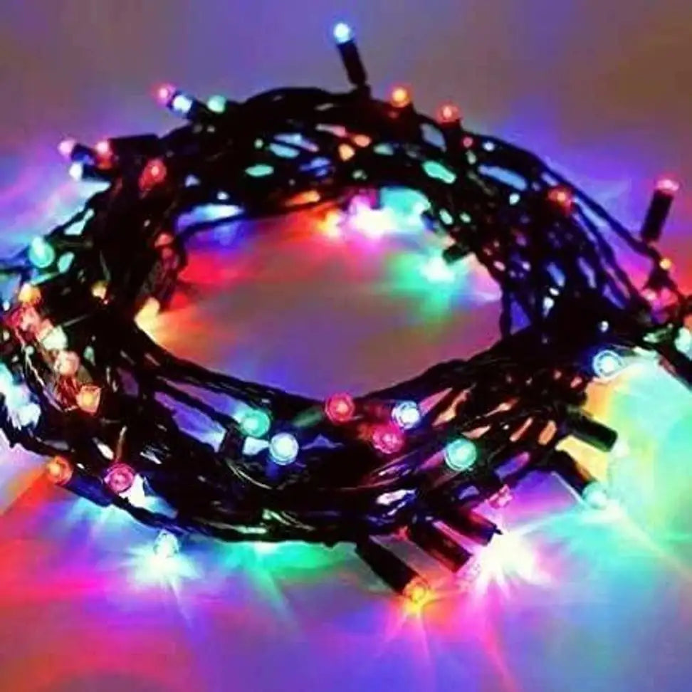 Refulgix 40 LEDs 12 m Multicolor Steady String Rice Lights (Pack of 10)