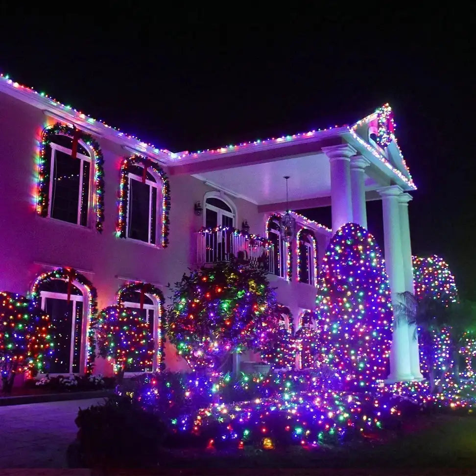 Refulgix 40 LEDs 12 m Multicolor Steady String Rice Lights (Pack of 10)