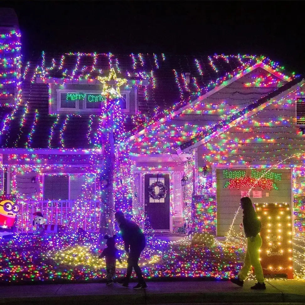 Refulgix 40 LEDs 12 m Multicolor Steady String Rice Lights (Pack of 10)