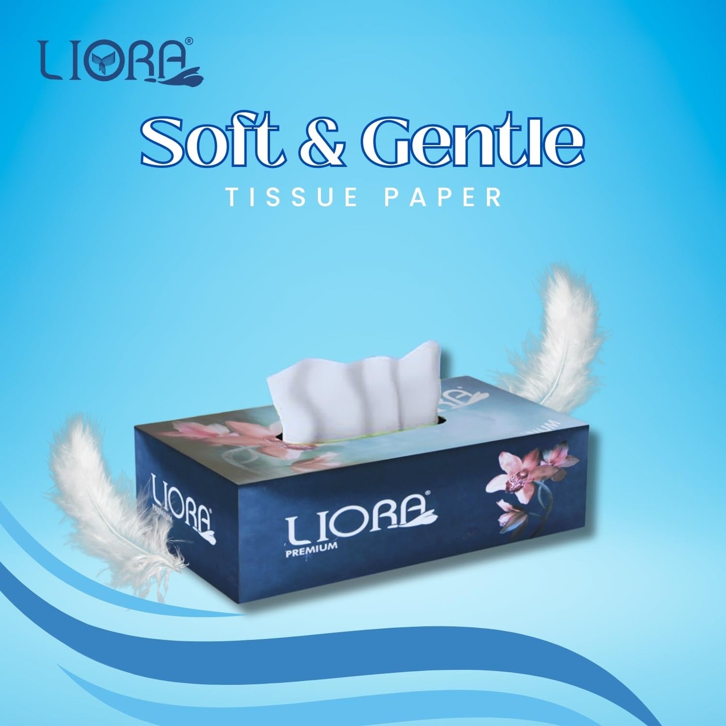 Liora 2 ply Soft Facial Tissue Paper Box Pack of 5, Soft Face Wipes Tissue for Wiping Oily Skin4x100 PullsMakeup Remove, Facial Wipes for face cleaning