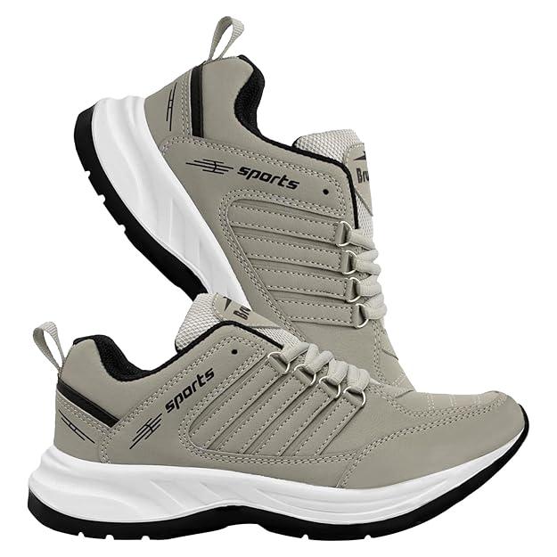 BRUTON EVA Lite Sport Shoes Running Shoes for Men- Grey