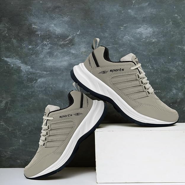 BRUTON EVA Lite Sport Shoes Running Shoes for Men- Grey