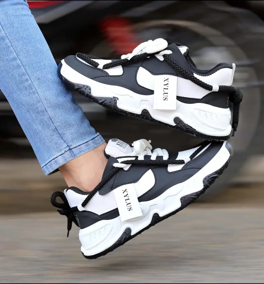 Cruiser Sneaker for Men | Lightweight & Comfortable | Stylish Lace-Up Casual Footwear with Cushioned Insole | Perfect for Versatile Outfits (2648)