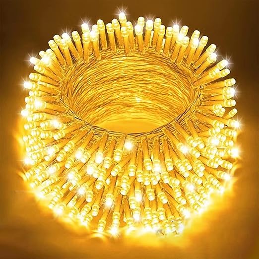 Homesake® 36 Feet Long 40 LED Power Pixel Serial String Light Fairy Lights, Plug Sourced, Home & Outdoor Light for Decoration, Diwali Lights for Decoration Home, Festive Decor (Pack of 2 Warm White)