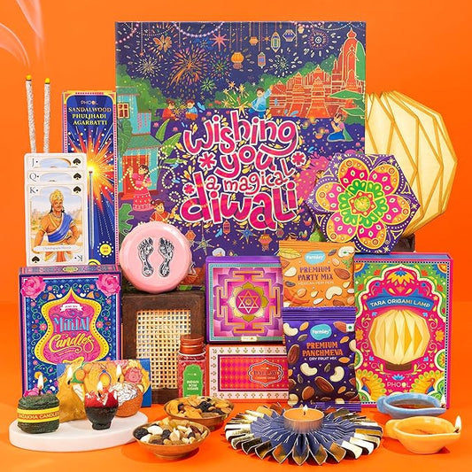 Phool Diwali Dazzle Gift Box 2025 | 13 Premium Festive Items | Luxury Diwali Hamper for Family, Friends & Corporate Gifting